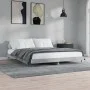 Concrete gray engineered wood bed frame 200x200cm by vidaXL, Beds and slatted bases - Ref: Foro24-832113, Price: 137,87 €, Di...