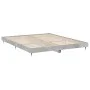 Concrete gray engineered wood bed frame 200x200cm by vidaXL, Beds and slatted bases - Ref: Foro24-832113, Price: 137,87 €, Di...