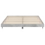 Estructura de cama madera de ingeniería gris hormigón 200x200cm de vidaXL, Camas y somieres - Ref: Foro24-832113, Precio: 140...