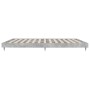 Estructura de cama madera de ingeniería gris hormigón 200x200cm de vidaXL, Camas y somieres - Ref: Foro24-832113, Precio: 140...