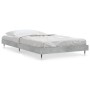 Betongrauer Bettrahmen aus Holzwerkstoff, 90 x 200 cm von vidaXL, Betten und Lattenroste - Ref: Foro24-832169, Preis: 94,34 €...