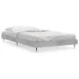Concrete gray engineered wood bed frame 90x200cm by vidaXL, Beds and slatted bases - Ref: Foro24-832169, Price: 92,75 €, Disc...