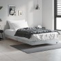 Betongrauer Bettrahmen aus Holzwerkstoff, 90 x 200 cm von vidaXL, Betten und Lattenroste - Ref: Foro24-832169, Preis: 94,34 €...