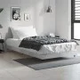 Concrete gray engineered wood bed frame 90x200cm by vidaXL, Beds and slatted bases - Ref: Foro24-832169, Price: 92,75 €, Disc...