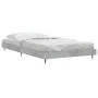 Concrete gray engineered wood bed frame 90x200cm by vidaXL, Beds and slatted bases - Ref: Foro24-832169, Price: 92,75 €, Disc...