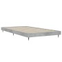 Betongrauer Bettrahmen aus Holzwerkstoff, 90 x 200 cm von vidaXL, Betten und Lattenroste - Ref: Foro24-832169, Preis: 94,34 €...