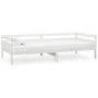 Sofá cama con colchón madera de pino maciza blanco 90x200 cm de vidaXL, Camas y somieres - Ref: Foro24-3083565, Precio: 287,7...