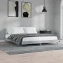 Concrete gray engineered wood bed frame 200x200cm by vidaXL, Beds and slatted bases - Ref: Foro24-832217, Price: 114,95 €, Di...