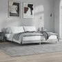 Concrete gray engineered wood bed frame 200x200cm by vidaXL, Beds and slatted bases - Ref: Foro24-832217, Price: 114,95 €, Di...