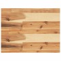 Estante flotante madera acacia maciza acabado aceite 60x30x4 cm