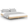 Bettgestell aus Sonoma-Eiche-Holzwerkstoff, 200 x 200 cm von vidaXL, Betten und Lattenroste - Ref: Foro24-832112, Preis: 136,...