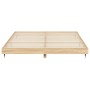 Bettgestell aus Sonoma-Eiche-Holzwerkstoff, 200 x 200 cm von vidaXL, Betten und Lattenroste - Ref: Foro24-832112, Preis: 136,...