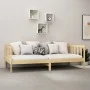 Sofa bed with solid pine wood mattress 90x200 cm by vidaXL, Beds and slatted bases - Ref: Foro24-3083609, Price: 269,55 €, Di...