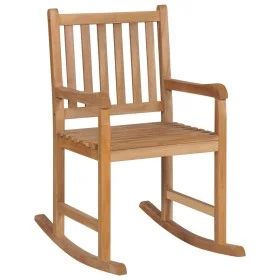 Schaukelstuhl aus massivem Teakholz von vidaXL, Gartenstühle - Ref: Foro24-44992, Preis: 144,44 €, Rabatt: %