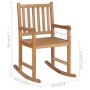 Schaukelstuhl aus massivem Teakholz von vidaXL, Gartenstühle - Ref: Foro24-44992, Preis: 146,40 €, Rabatt: %
