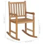 Schaukelstuhl aus massivem Teakholz von vidaXL, Gartenstühle - Ref: Foro24-44992, Preis: 144,44 €, Rabatt: %