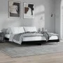 Schwarzer Bettrahmen aus Holzwerkstoff, 120 x 200 cm von vidaXL, Betten und Lattenroste - Ref: Foro24-832150, Preis: 131,99 €...