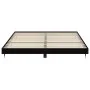 Black engineered wood bed frame 120x200 cm by vidaXL, Beds and slatted bases - Ref: Foro24-832150, Price: 131,99 €, Discount: %
