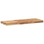 Estante flotante 4 uds madera acacia acabado aceite 100x30x4 cm