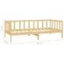 Sofa bed with solid pine wood mattress 90x200 cm by vidaXL, Beds and slatted bases - Ref: Foro24-3083614, Price: 264,24 €, Di...