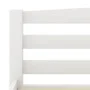 Estructura de cama de madera maciza de pino blanca 160x200 cm de vidaXL, Camas y somieres - Ref: Foro24-322072, Precio: 136,1...