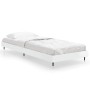 Estructura de cama madera de ingeniería blanco brillo 75x190 cm de vidaXL, Camas y somieres - Ref: Foro24-832207, Precio: 99,...