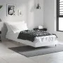Estructura de cama madera de ingeniería blanco brillo 75x190 cm de vidaXL, Camas y somieres - Ref: Foro24-832207, Precio: 94,...