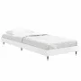Estructura de cama madera de ingeniería blanco brillo 75x190 cm de vidaXL, Camas y somieres - Ref: Foro24-832207, Precio: 94,...