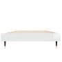 Glossy white engineered wood bed frame 75x190 cm by vidaXL, Beds and slatted bases - Ref: Foro24-832207, Price: 95,93 €, Disc...