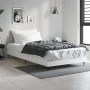 White engineered wood bed frame 90x200 cm by vidaXL, Beds and slatted bases - Ref: Foro24-832269, Price: 73,17 €, Discount: %