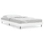 White engineered wood bed frame 90x200 cm by vidaXL, Beds and slatted bases - Ref: Foro24-832269, Price: 73,17 €, Discount: %