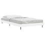 White engineered wood bed frame 90x200 cm by vidaXL, Beds and slatted bases - Ref: Foro24-832269, Price: 73,17 €, Discount: %