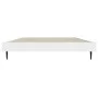 White engineered wood bed frame 90x200 cm by vidaXL, Beds and slatted bases - Ref: Foro24-832269, Price: 73,17 €, Discount: %