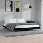 Black engineered wood bed frame 180x200 cm by vidaXL, Beds and slatted bases - Ref: Foro24-832222, Price: 148,16 €, Discount: %