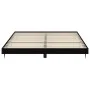 Black engineered wood bed frame 180x200 cm by vidaXL, Beds and slatted bases - Ref: Foro24-832222, Price: 148,16 €, Discount: %