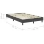 Boxspring-Bettgestell aus grauem Stoff, 120 x 200 cm von vidaXL, Betten und Lattenroste - Ref: Foro24-287455, Preis: 134,18 €...