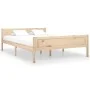 Solid pine wood bed frame 140x200 cm by vidaXL, Beds and slatted bases - Ref: Foro24-322099, Price: 115,00 €, Discount: %