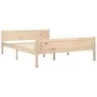 Solid pine wood bed frame 140x200 cm by vidaXL, Beds and slatted bases - Ref: Foro24-322099, Price: 115,00 €, Discount: %