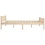 Solid pine wood bed frame 140x200 cm by vidaXL, Beds and slatted bases - Ref: Foro24-322099, Price: 115,00 €, Discount: %