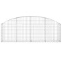 Cesta de gaviones forma arco hierro galvanizado 200x30x60/80 cm