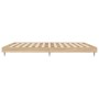 Bettgestell aus Sonoma-Eiche-Holzwerkstoff, 200 x 200 cm von vidaXL, Betten und Lattenroste - Ref: Foro24-832216, Preis: 142,...