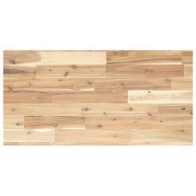 Encimera tocador de baño madera acacia sin tratar 100x40x2 cm