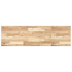 Encimera tocador de baño madera acacia sin tratar 120x40x2 cm