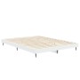 Weißer Bettrahmen aus Holzwerkstoff, 140 x 190 cm von vidaXL, Betten und Lattenroste - Ref: Foro24-832277, Preis: 112,15 €, R...