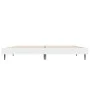 White engineered wood bed frame 140x190 cm by vidaXL, Beds and slatted bases - Ref: Foro24-832277, Price: 110,61 €, Discount: %