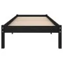 Bettgestell aus massivem schwarzem Kiefernholz, 100 x 200 cm von vidaXL, Betten und Lattenroste - Ref: Foro24-810011, Preis: ...