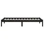 Bettgestell aus massivem schwarzem Kiefernholz, 100 x 200 cm von vidaXL, Betten und Lattenroste - Ref: Foro24-810011, Preis: ...