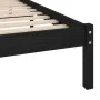Bettgestell aus massivem schwarzem Kiefernholz, 100 x 200 cm von vidaXL, Betten und Lattenroste - Ref: Foro24-810011, Preis: ...