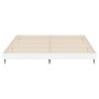 Bettgestell aus glänzend weißem Holzwerkstoff, 140 x 200 cm von vidaXL, Betten und Lattenroste - Ref: Foro24-832247, Preis: 9...
