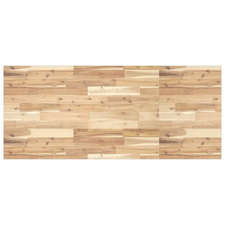 Encimera tocador de baño madera acacia sin tratar 120x60x2 cm